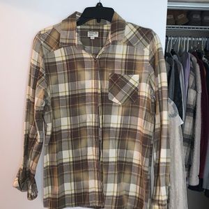 RVCA flannel button up women’s